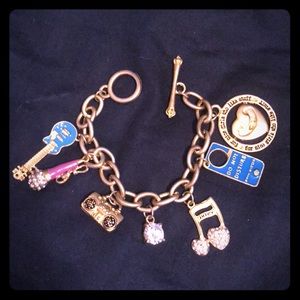 Gold charm bracelet